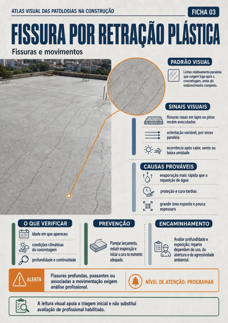 Prévia 2 do Manual da Obra: fissura por retracao plastica